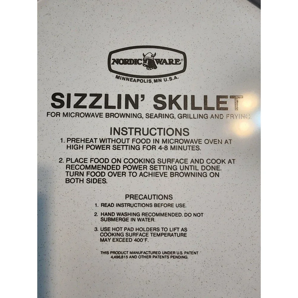 Nordic Ware Sizzlin Skillet 13
